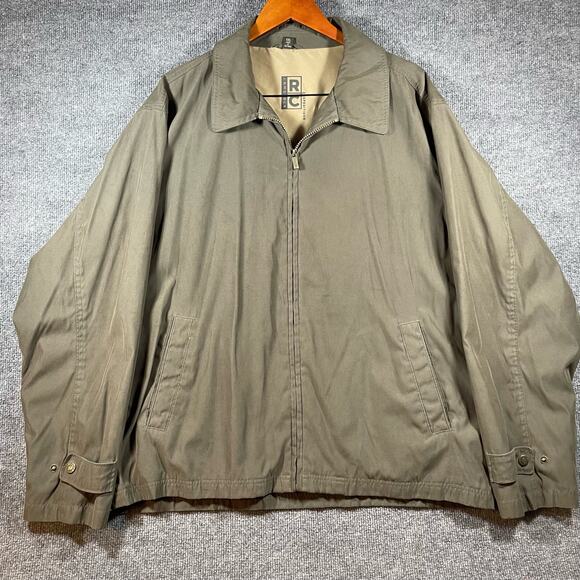 RC Comstock Expedition Jacket Men's XXL Beige Full Zip Lined Outdoor Casual - Picture 1 of 9